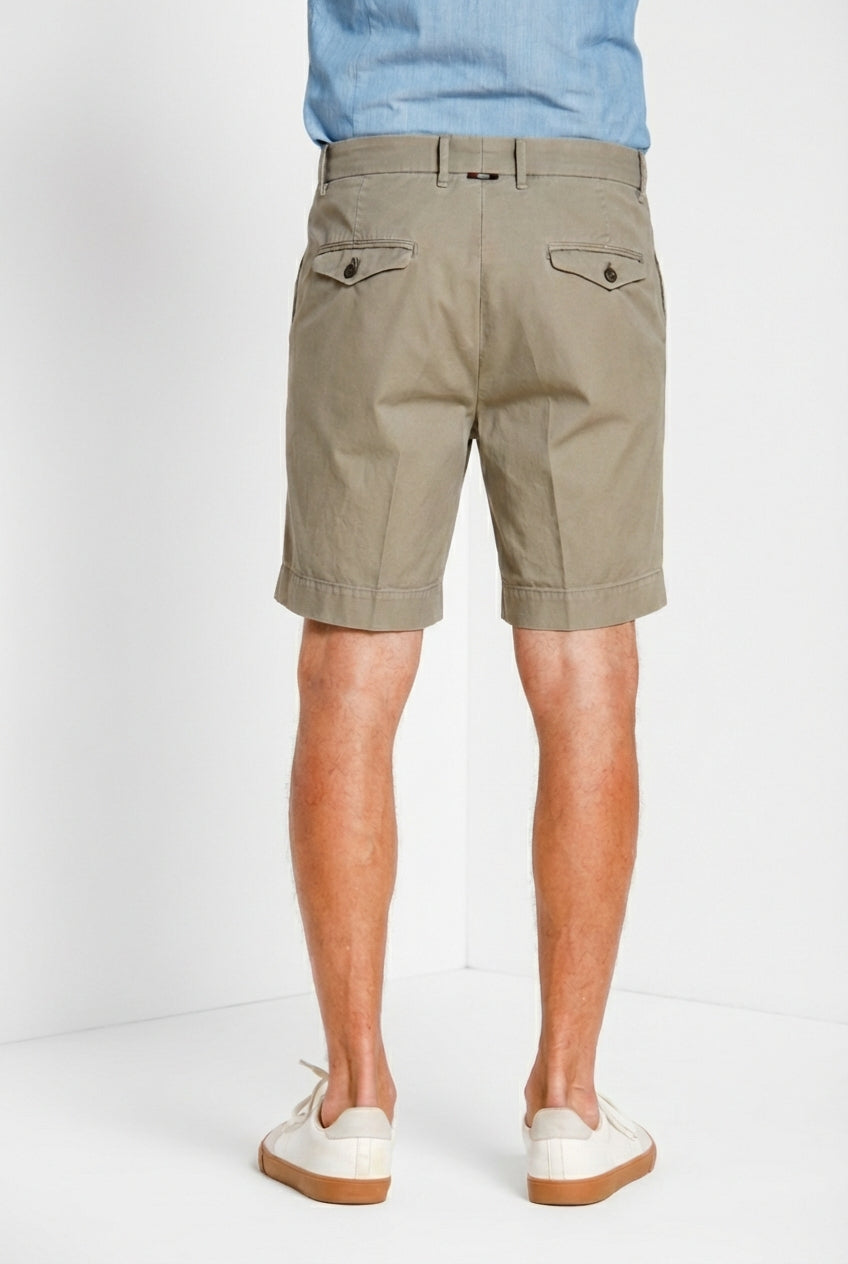 Pinces men's chino bermuda in oxford canvas relaxed fit