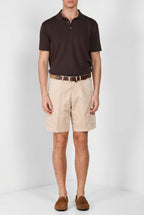 Cargo men's cargo bermuda in stretch gabardine relaxed fit