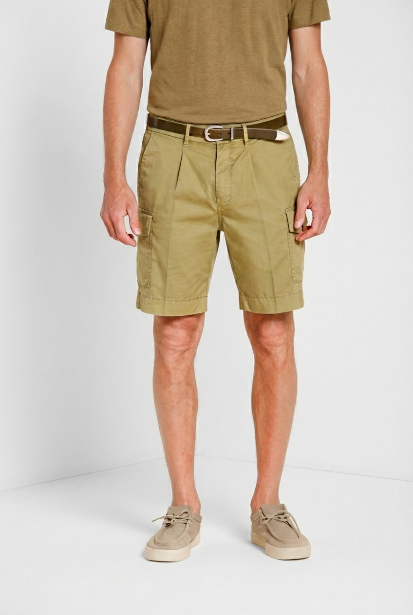 Cargo Bermuda Cargo Herren aus Stretch-Gabardine relaxed fit