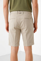 Boston delamere men's chino bermuda in stretch twill relaxed fit
