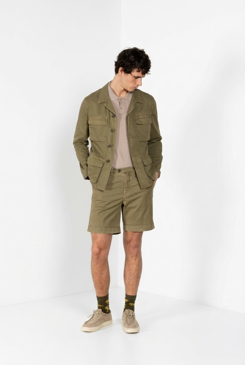 Boston Delamere Herren Chino Bermuda aus Twill Stretch relaxed fit