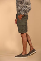 Cargo M74 bermuda cargo uomo in twill di cotone pima relaxed fit