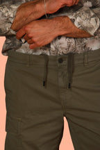 Cargo M74 bermuda cargo uomo in twill di cotone pima relaxed fit