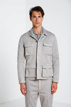 Flyshirt delamere chaqueta sobrecamisa hombre en gabardina stretch