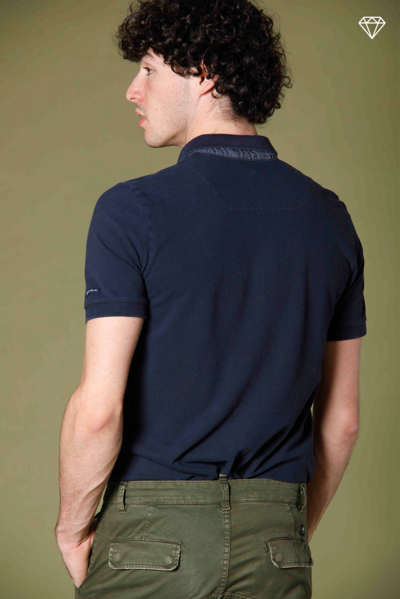 Leopardi Men's Polo in Piqué with Tailored details ①