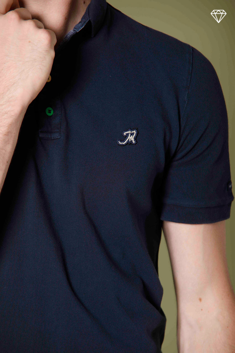 Leopardi Men's Polo in Piqué with Tailored details ①