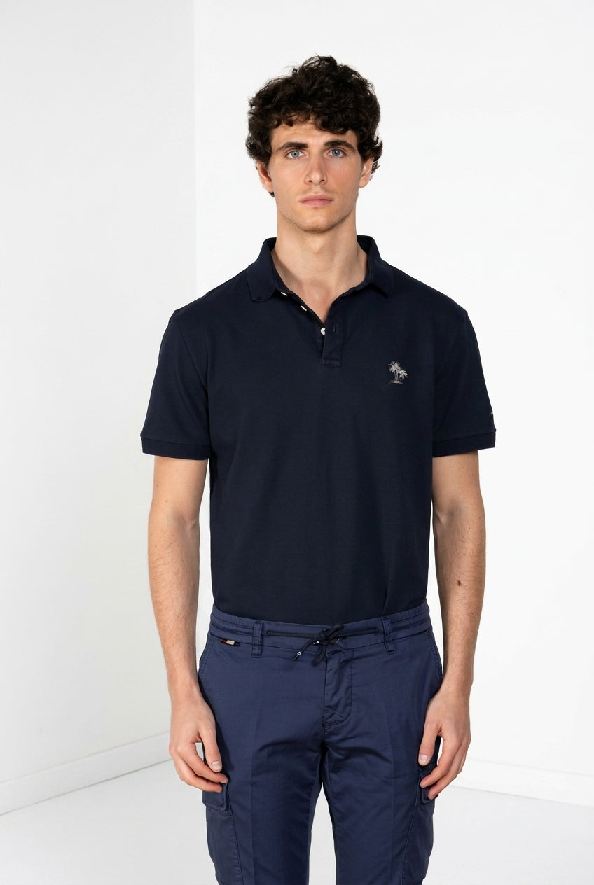 Leopardi polo hombre en piqué ①