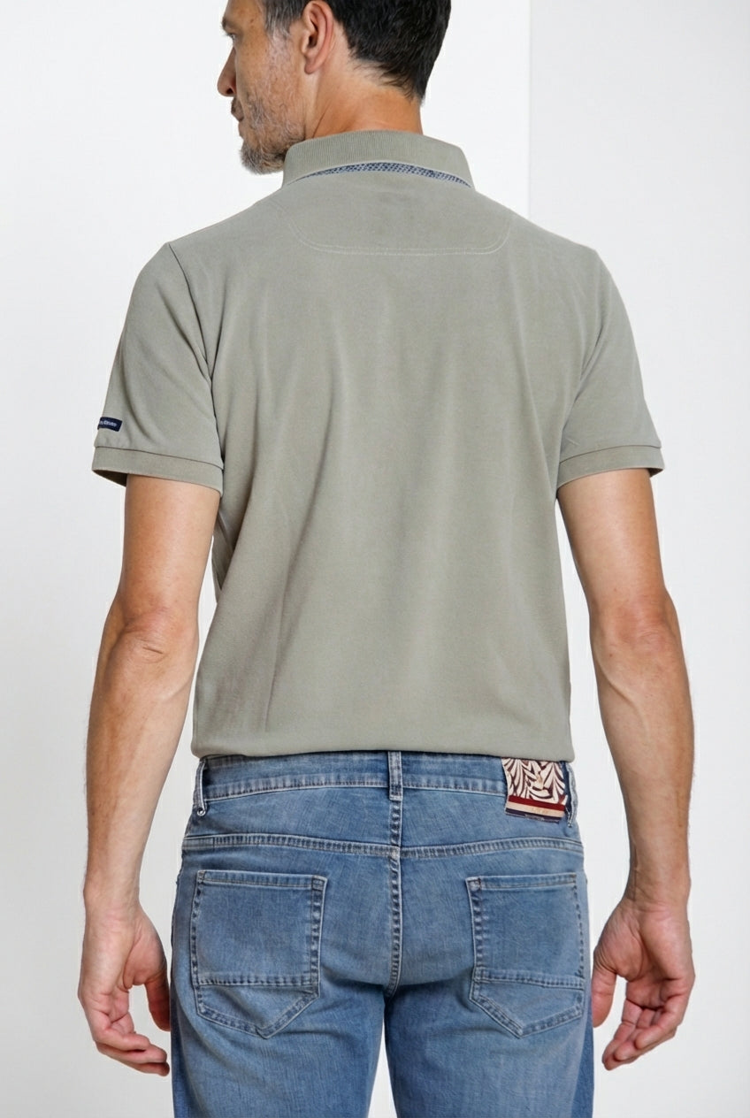 Leopardi delamere men's polo shirt in piquet