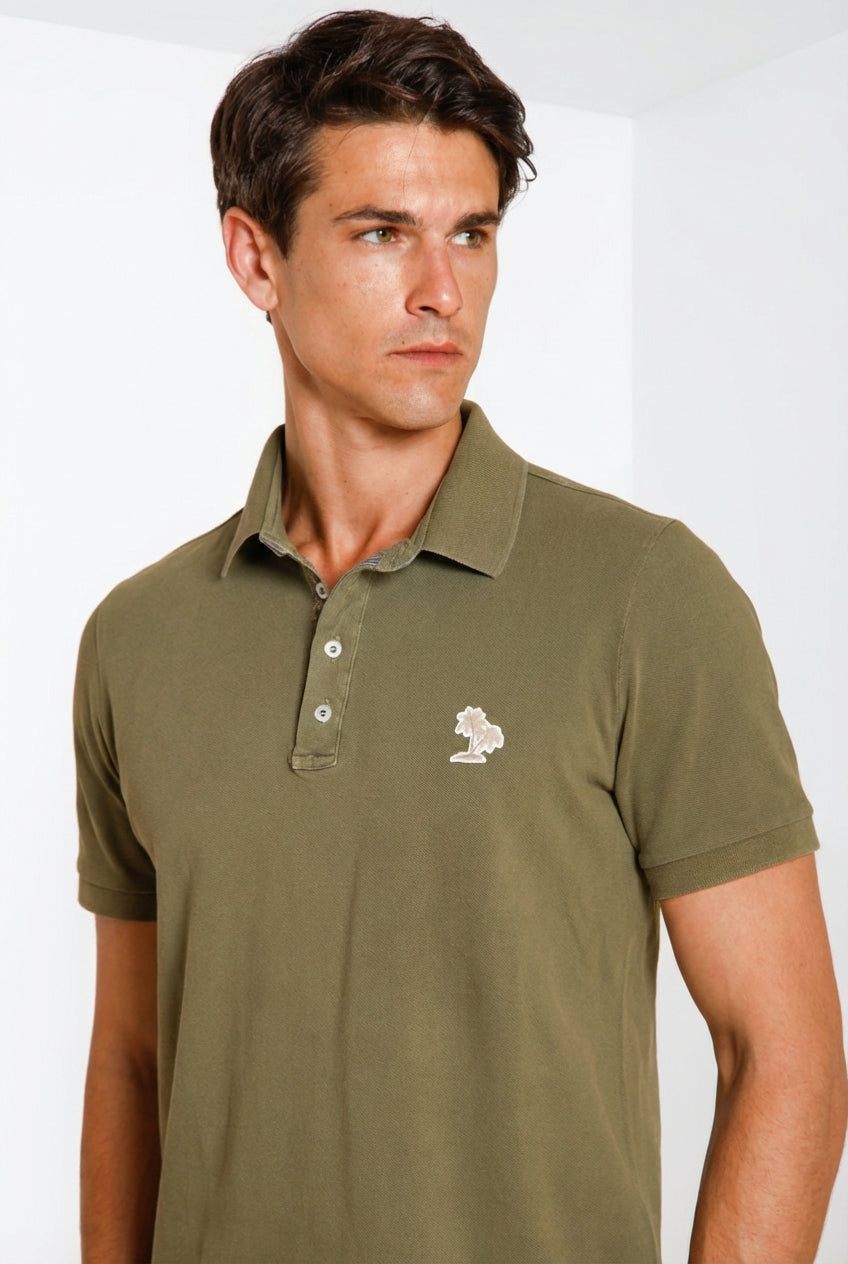 Leopardi delamere polo uomo in piquet
