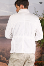 Field Jacket M74 uomo in twill di cotone pima leggero stretch ①