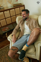 Field Jacket M74 uomo in twill di cotone pima leggero stretch ①