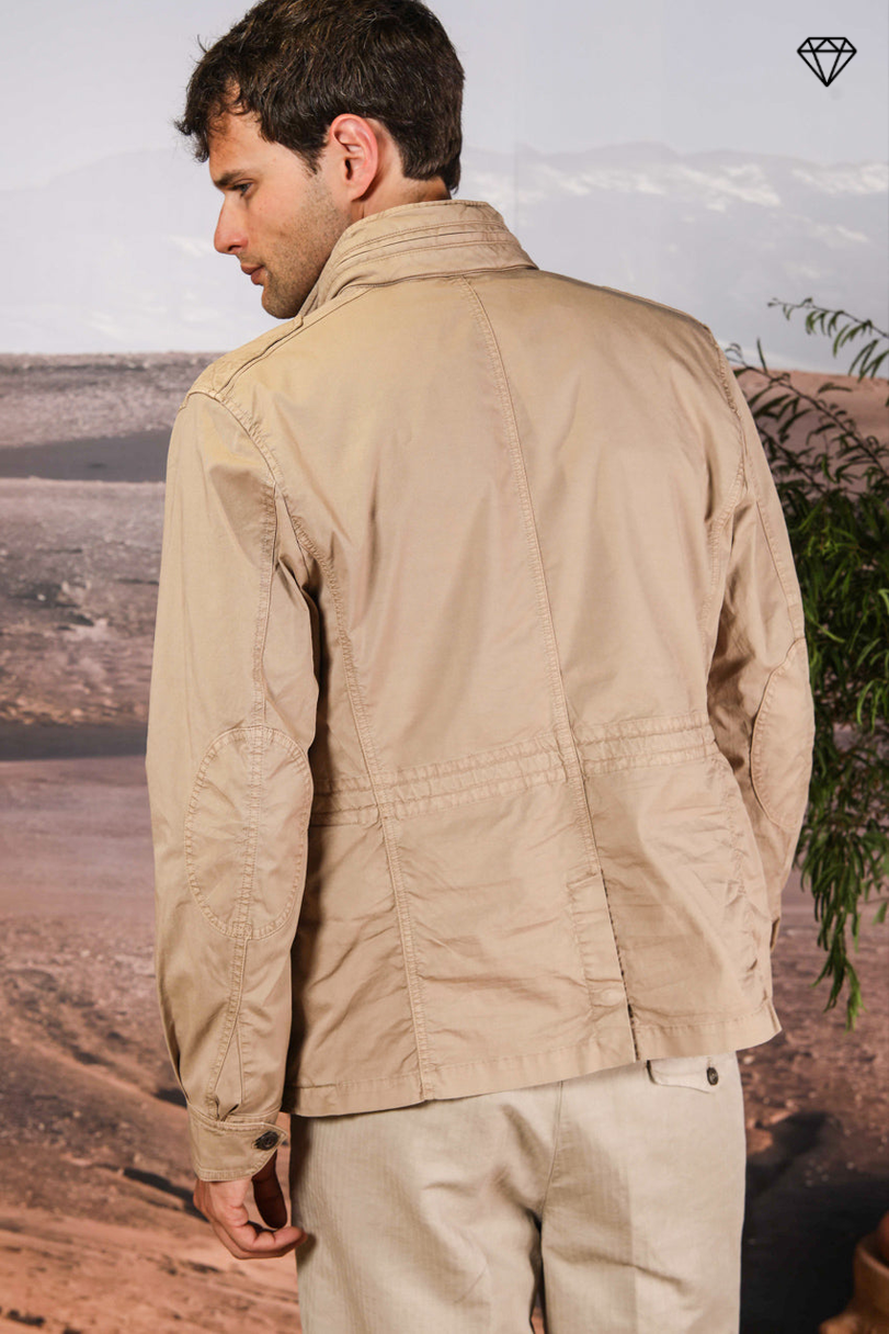 Field Jacket M74 uomo in twill di cotone pima leggero stretch ①