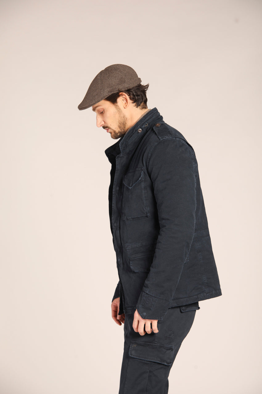 immagine 4 di field jacket uomo modello Jacket M74 di colore blu navy, fit slim di Mason's