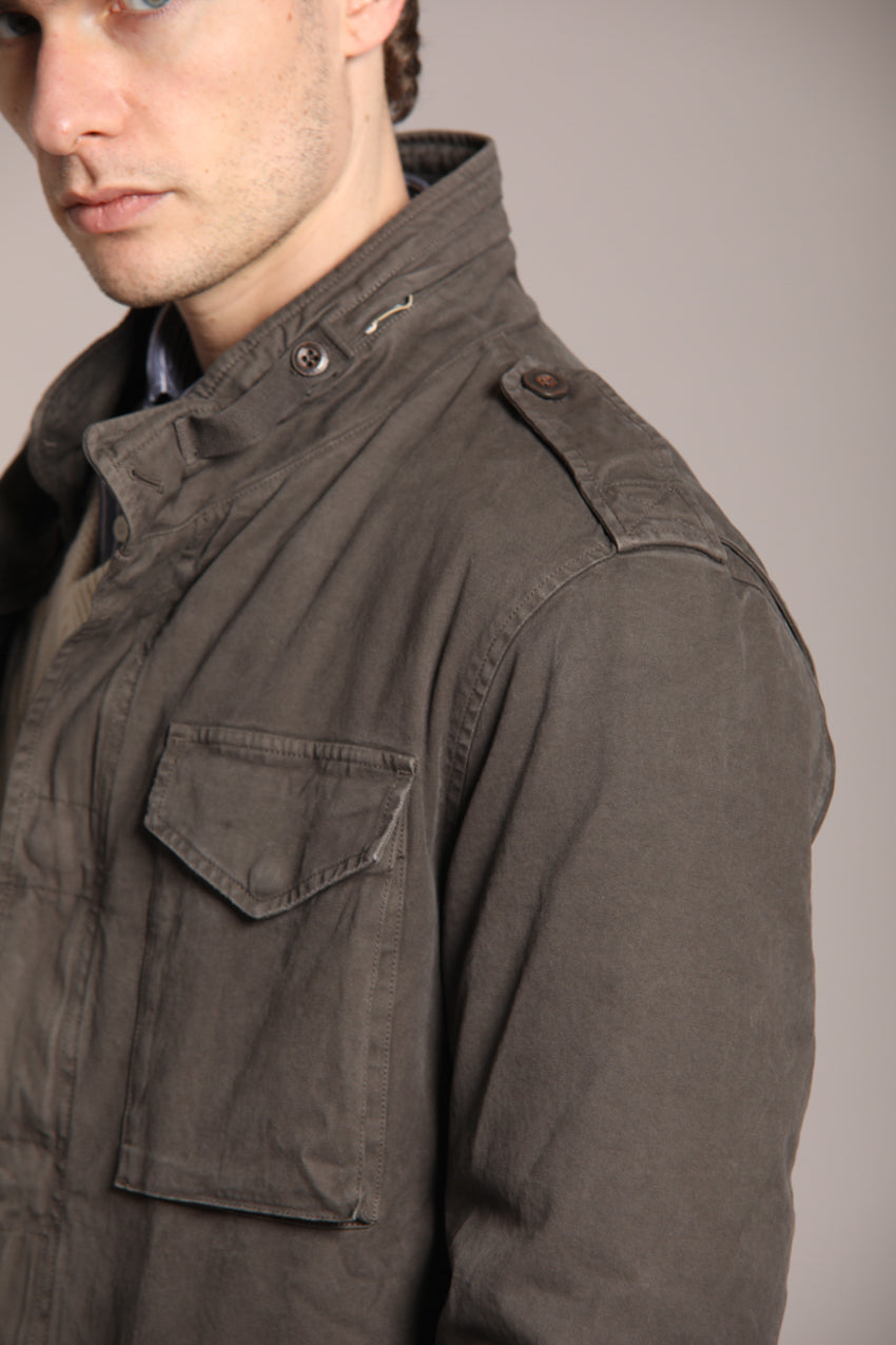 Field Jacket Man M74 Green in Stretch Cotton | Mason's – Mason's