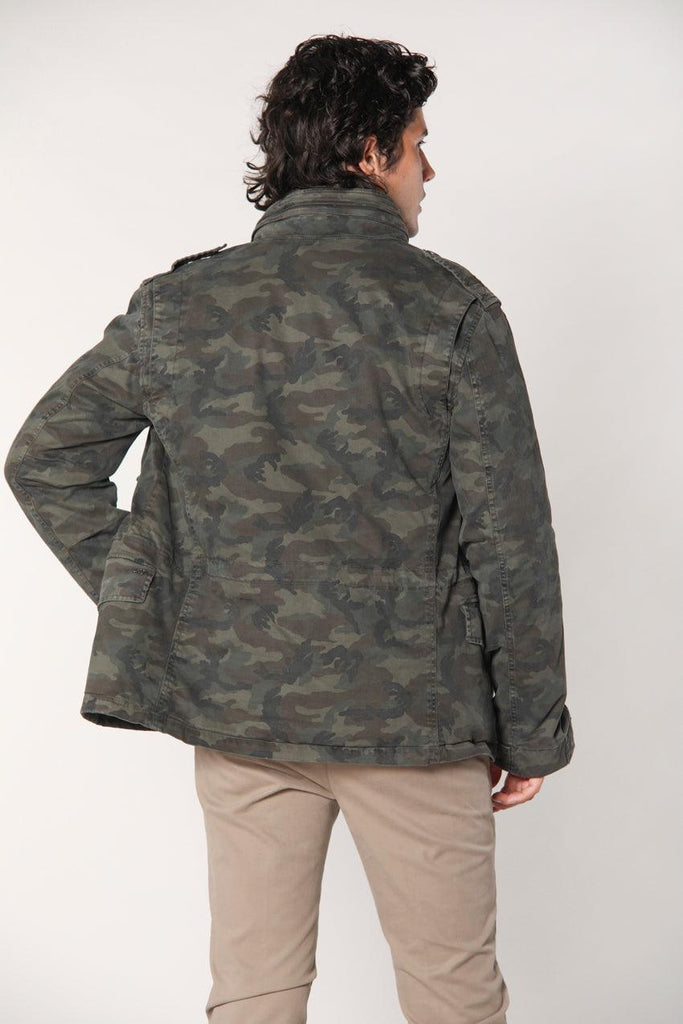 Jacket M74 man Field Jacket in satin with camouflage pattern - Mason's US