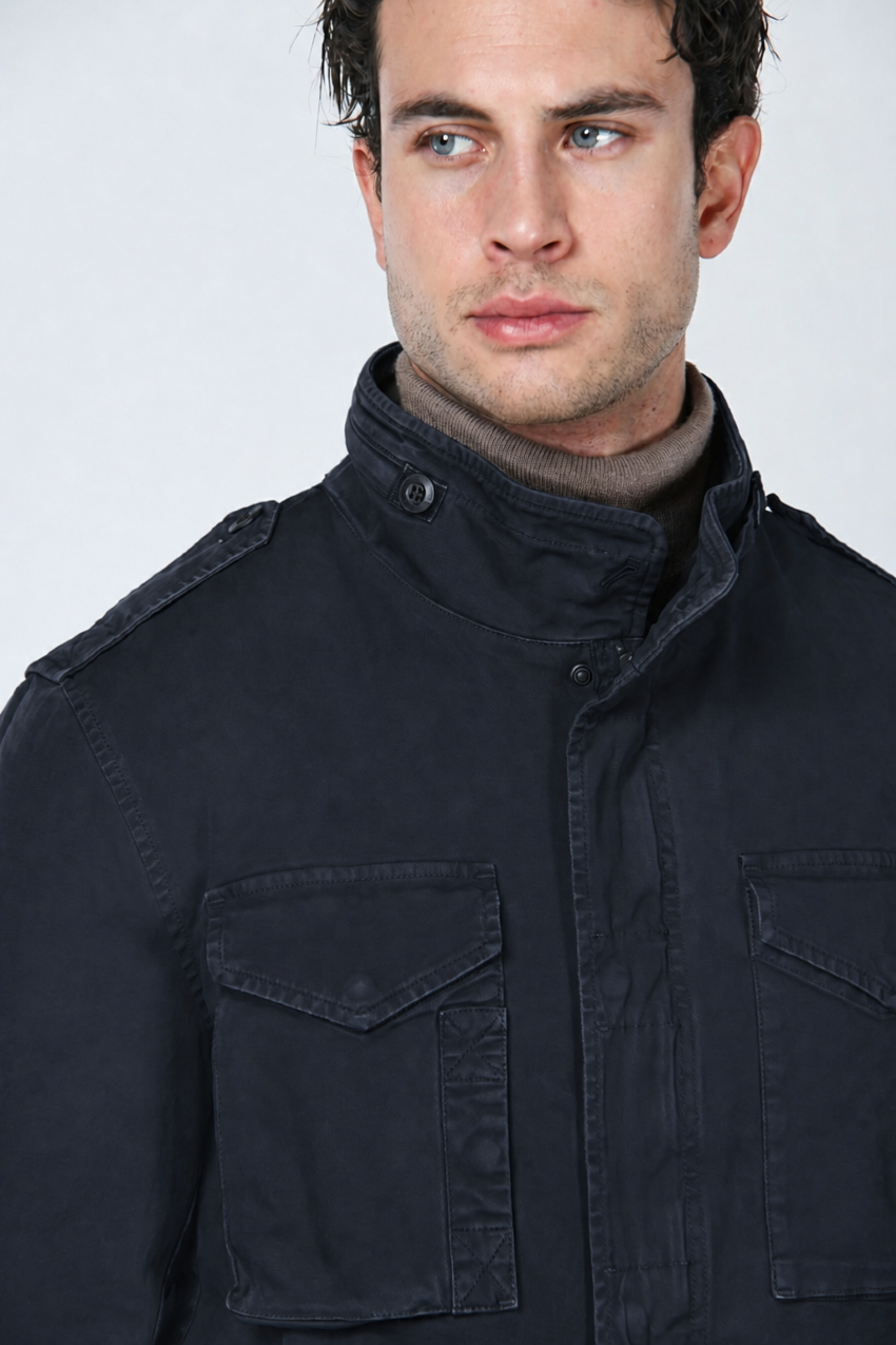 Field Jacket M74 uomo in broken stretch