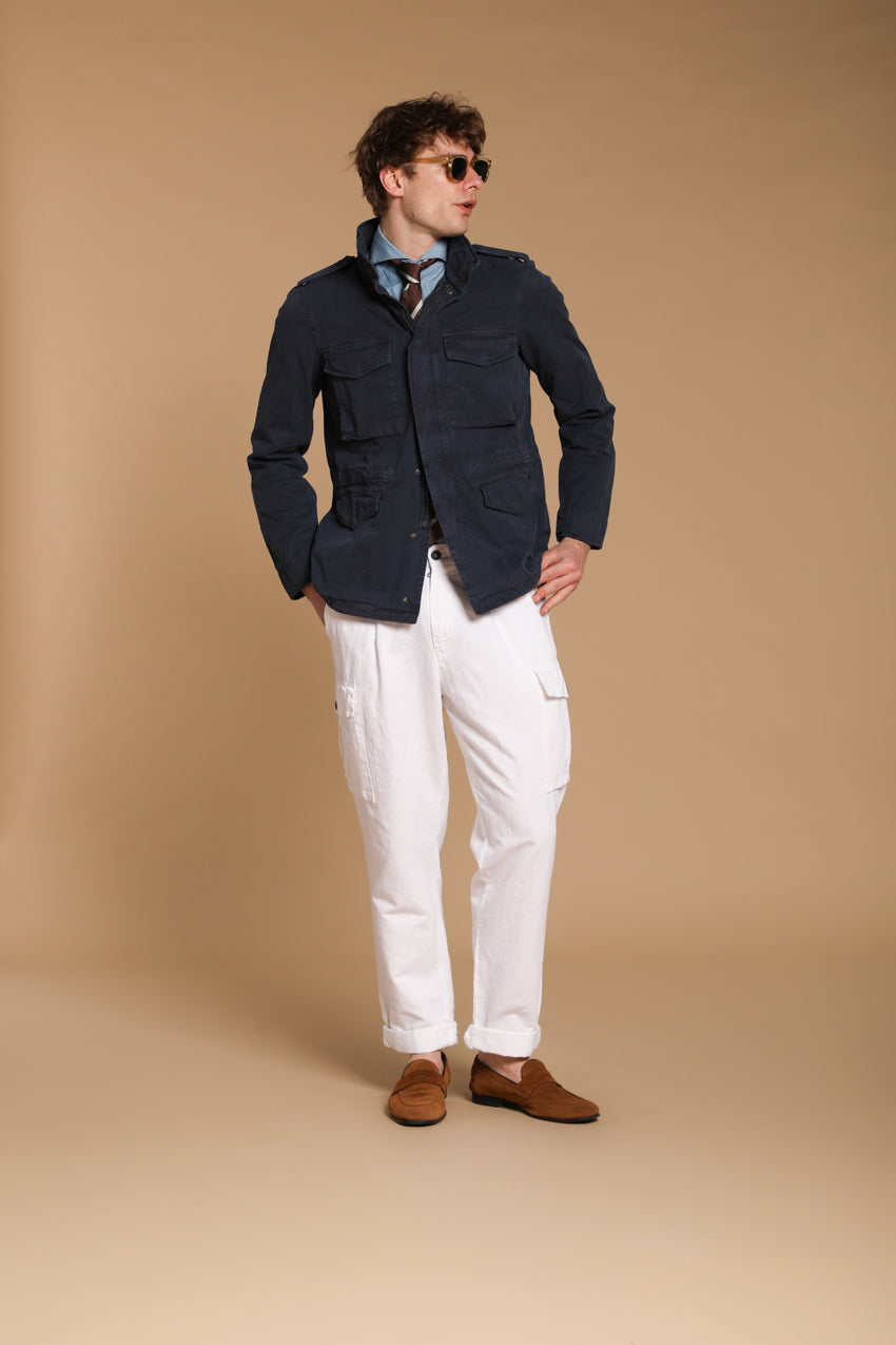 Field Jacket M74 uomo in canvas oxford