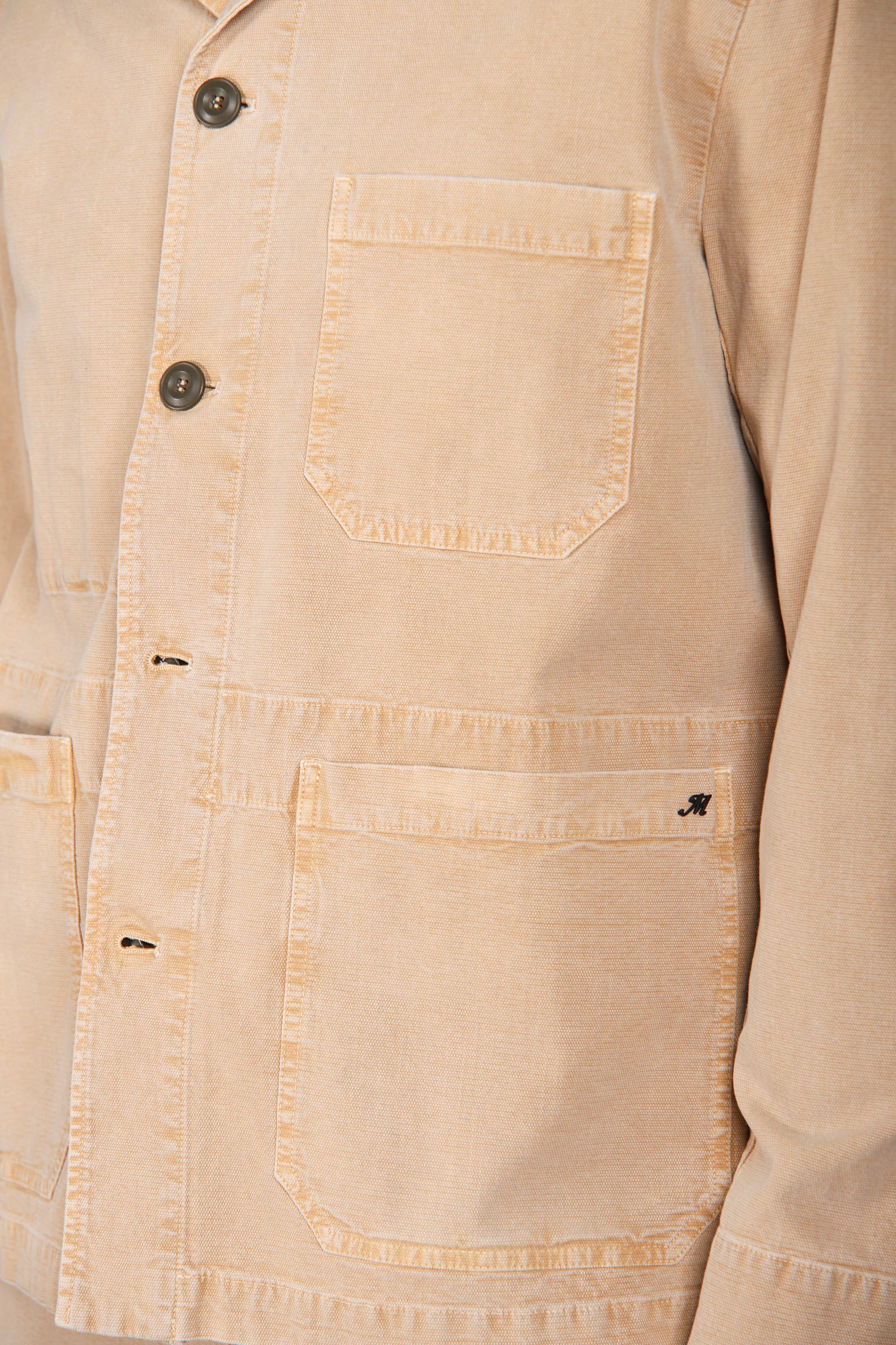 Detroit M74 men's overshirt in slub panama