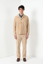 Detroit M74 men's overshirt in slub panama