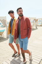 James overshirt uomo in cotone chevron