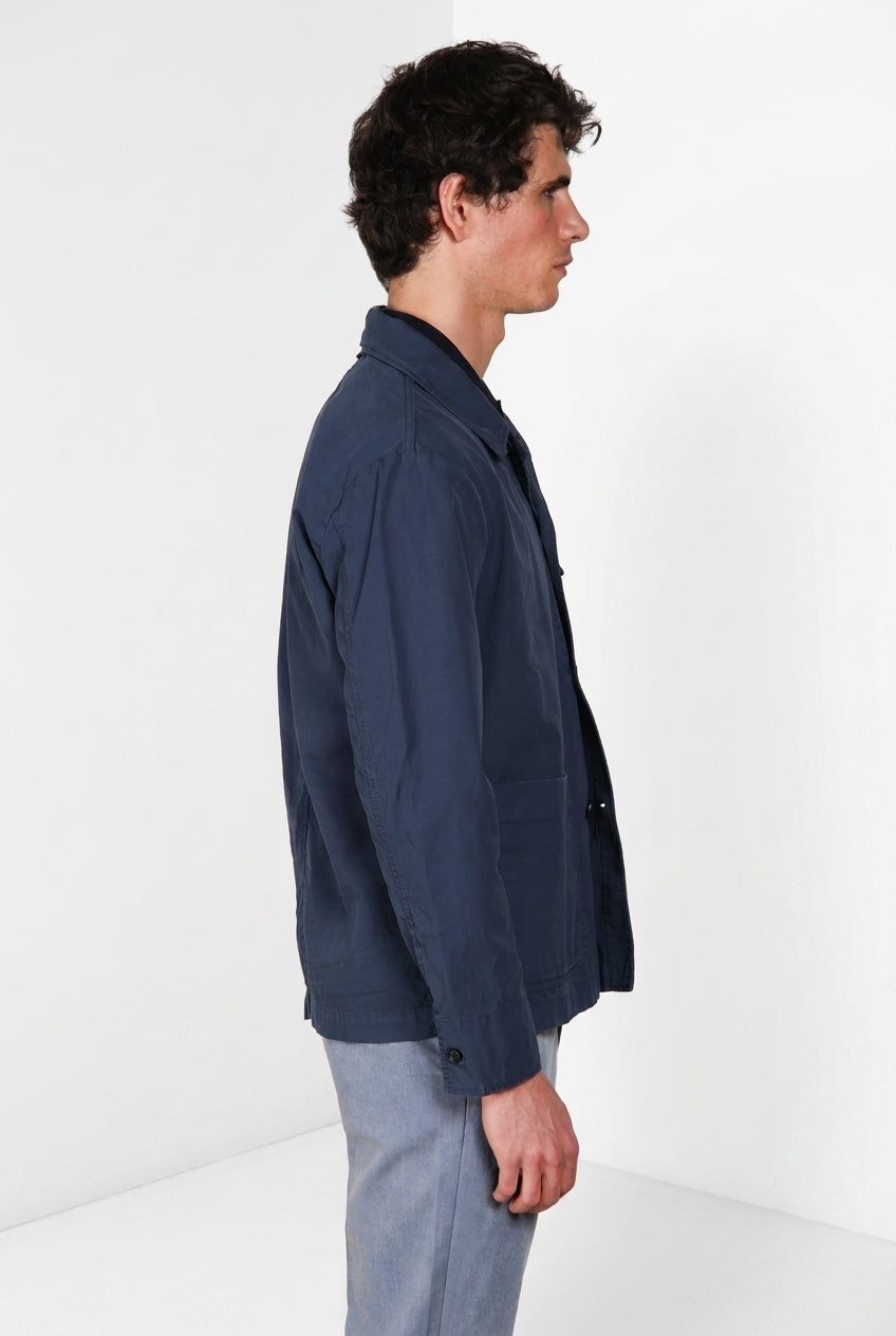 Work men's overshirt jacket in oxford canvas ①