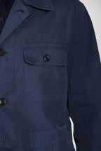 Work men's overshirt jacket in oxford canvas ①