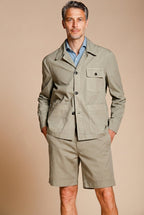Work chaqueta sobrecamisa hombre en lona oxford ①