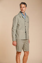 Work chaqueta sobrecamisa hombre en lona oxford ①