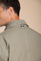 Work chaqueta sobrecamisa hombre en lona oxford ①