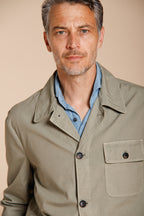 Work chaqueta sobrecamisa hombre en lona oxford ①