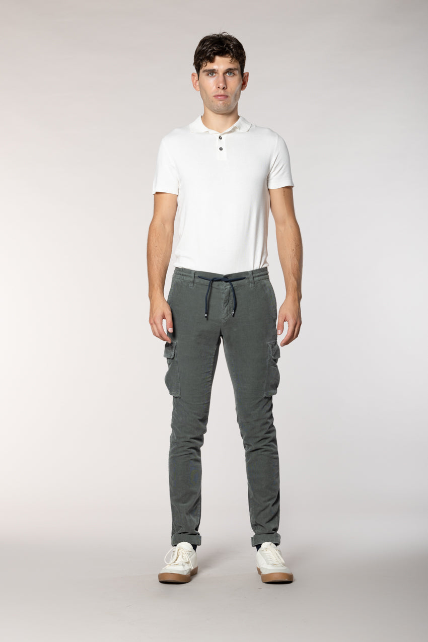 Chile Jogger pantalon cargo homme en velours 1500 côtes extra slim fit