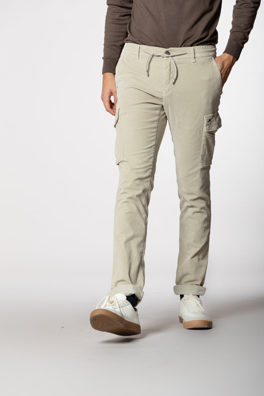 Chile Jogger pantalon cargo homme en velours 1500 côtes extra slim fit