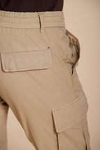 Chile Jogger men's cargo pants in lyocell and cotton parachute canvas extra slim fit
