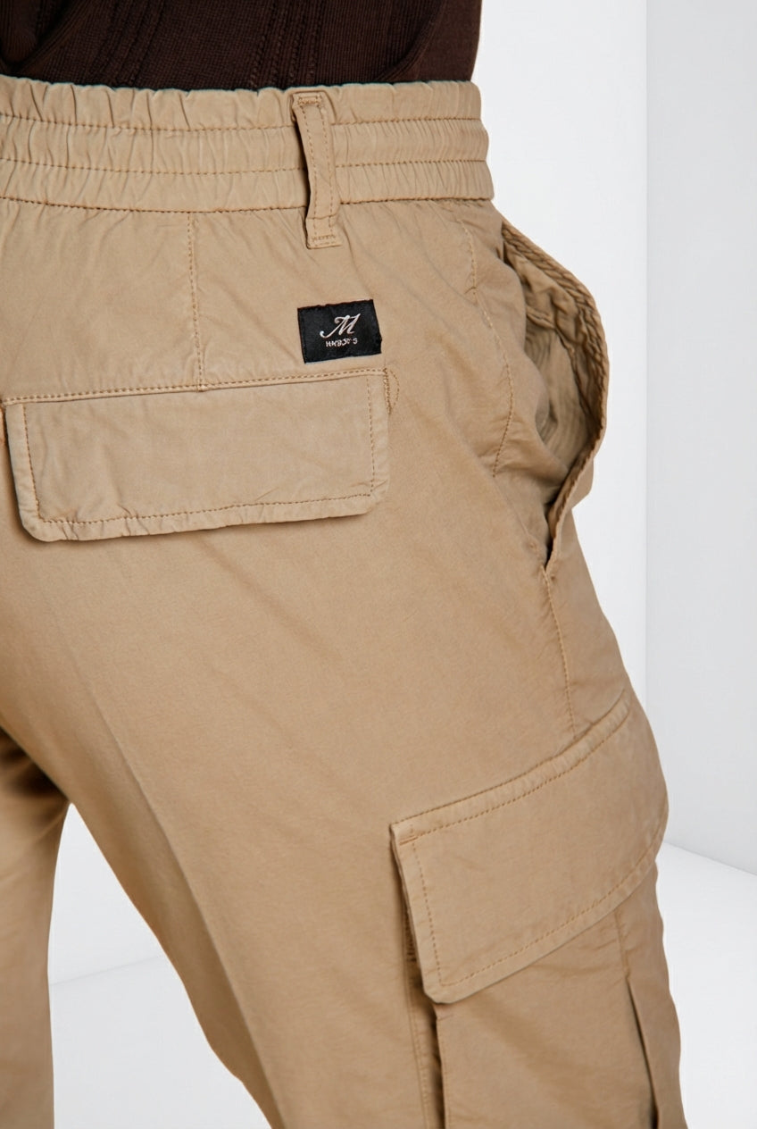 Chile Jogger pantalón cargo hombre en tela de paracaídas de lyocell y algodón extra slim fit