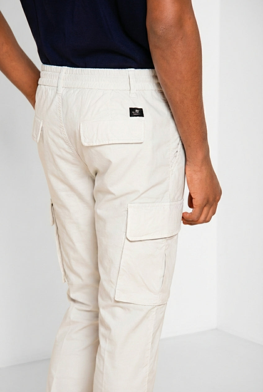 Chile Jogger pantalón cargo hombre en tela de paracaídas lyocell y algodón extra slim fit