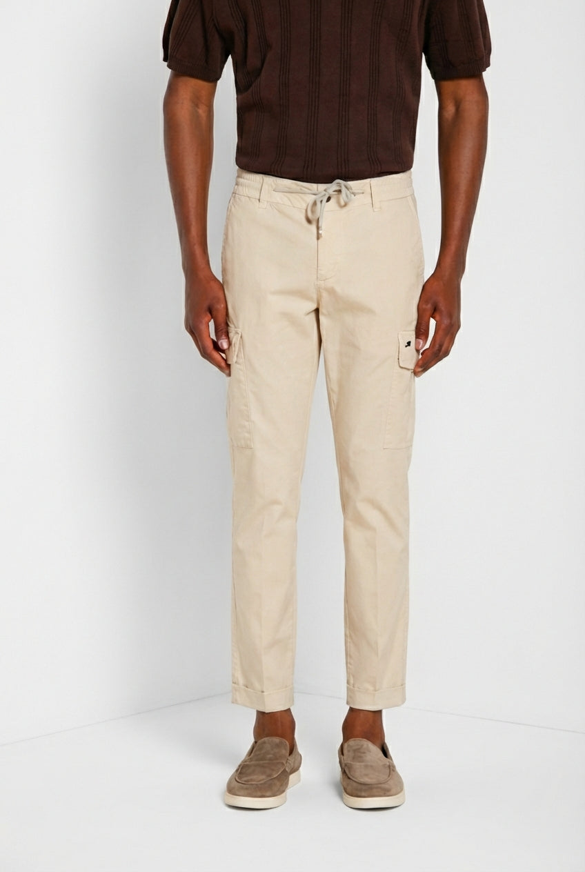 Chile Jogger pantalon cargo homme en toile parachute lyocell et coton extra slim fit