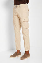 Chile Jogger pantalon cargo homme en toile parachute lyocell et coton extra slim fit