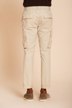 Chile Jogger men's cargo pants in lyocell and cotton parachute canvas extra slim fit