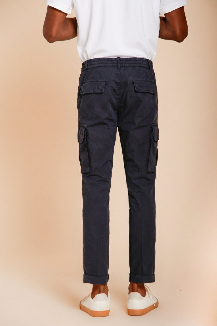 Chile Jogger men's cargo pants in lyocell and cotton parachute canvas extra slim fit