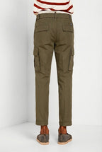 Chile Jogger men's cargo pants in lyocell and cotton parachute canvas extra slim fit