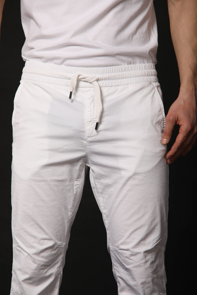 Image 3 of men's John model chino pants in carrot fit by Mason's