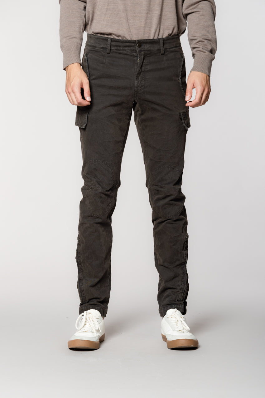 Bolivia pantalon cargo homme en gabardine regular fit
