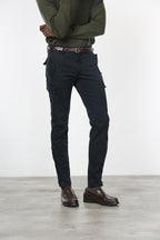Bolivia pantalone cargo uomo in gabardina regular fit