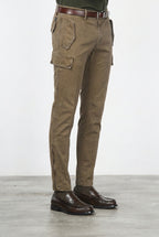 Bolivia pantalone cargo uomo in gabardina regular fit