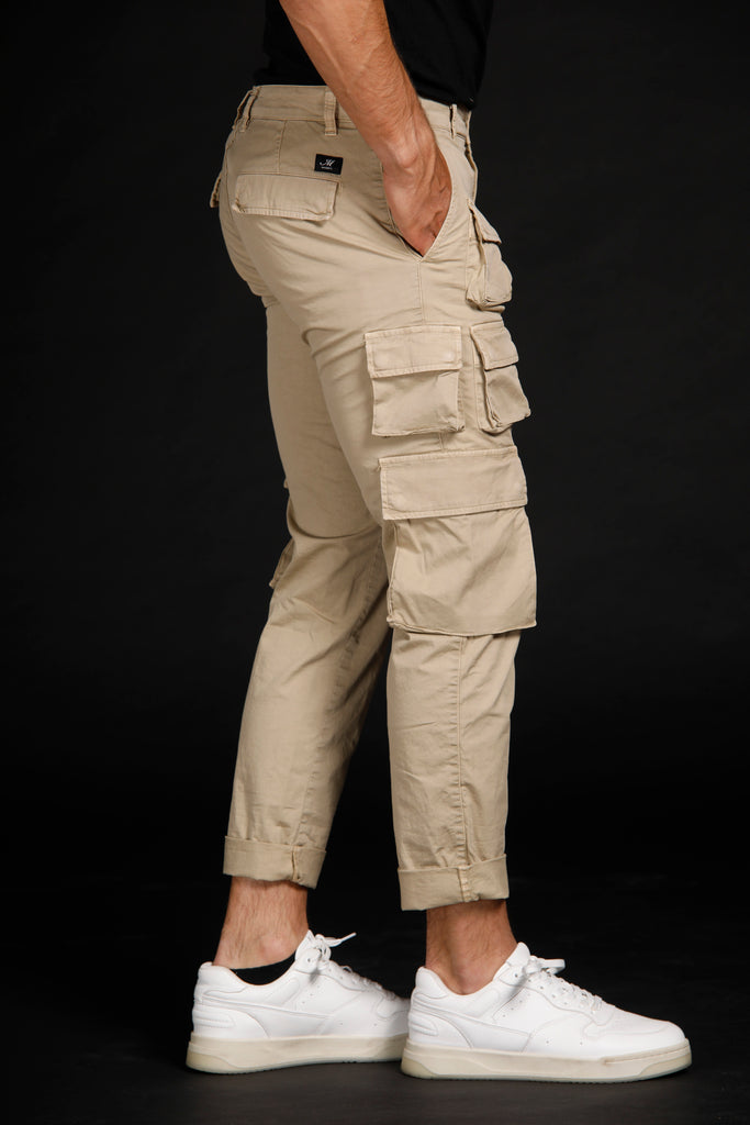 Caracas man cargo pants in stretch cotton limited edition regular