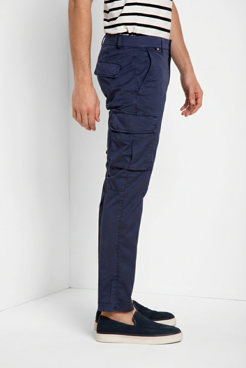 Chile Herren Cargohose aus Stretch-Gabardine regular fit