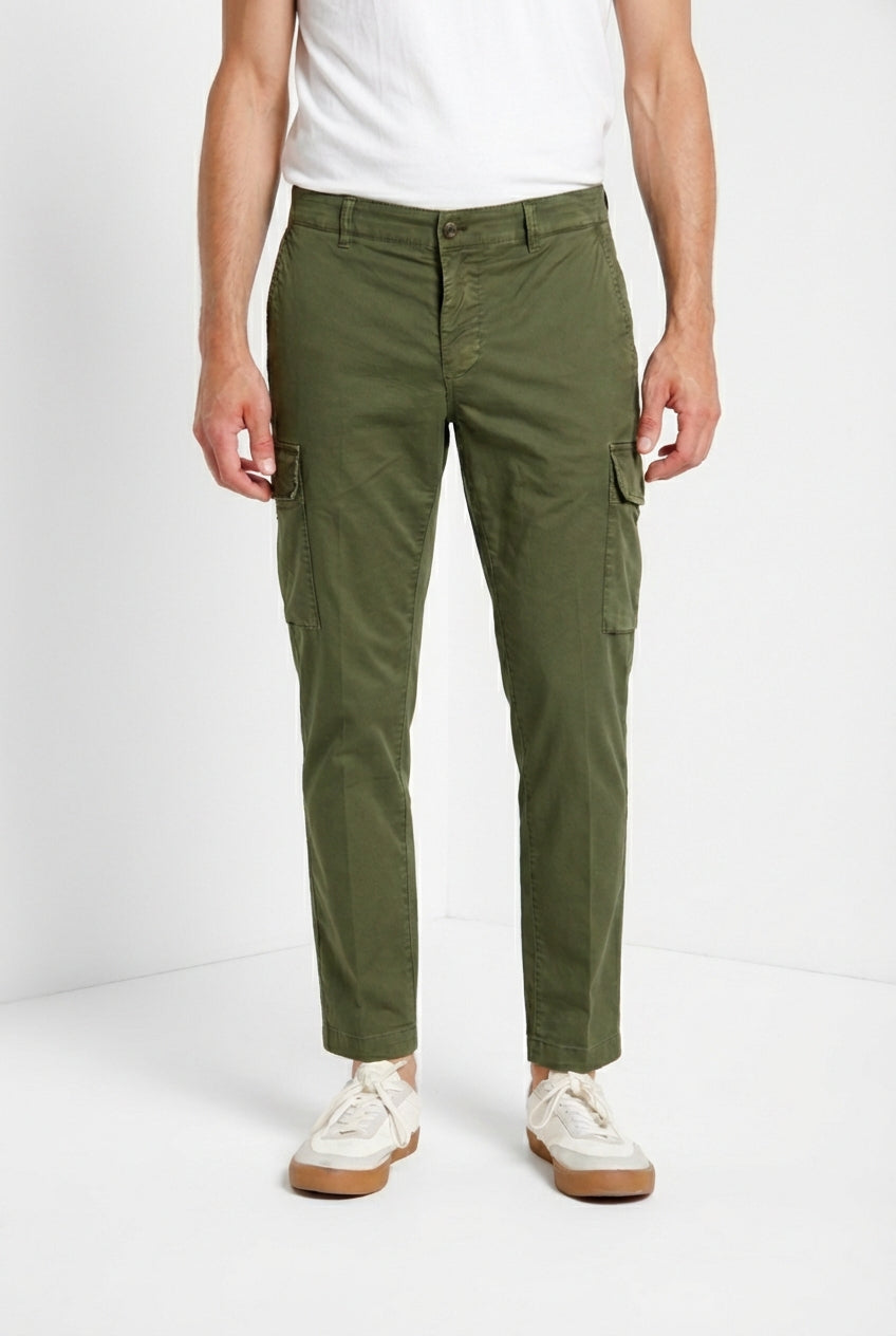 Chile men's cargo pants in stretch gabardine regular fit
