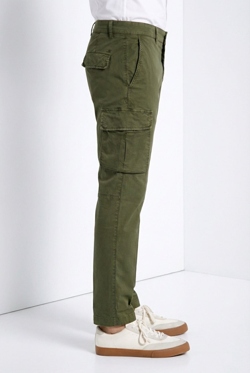 Chile men's cargo pants in stretch gabardine regular fit