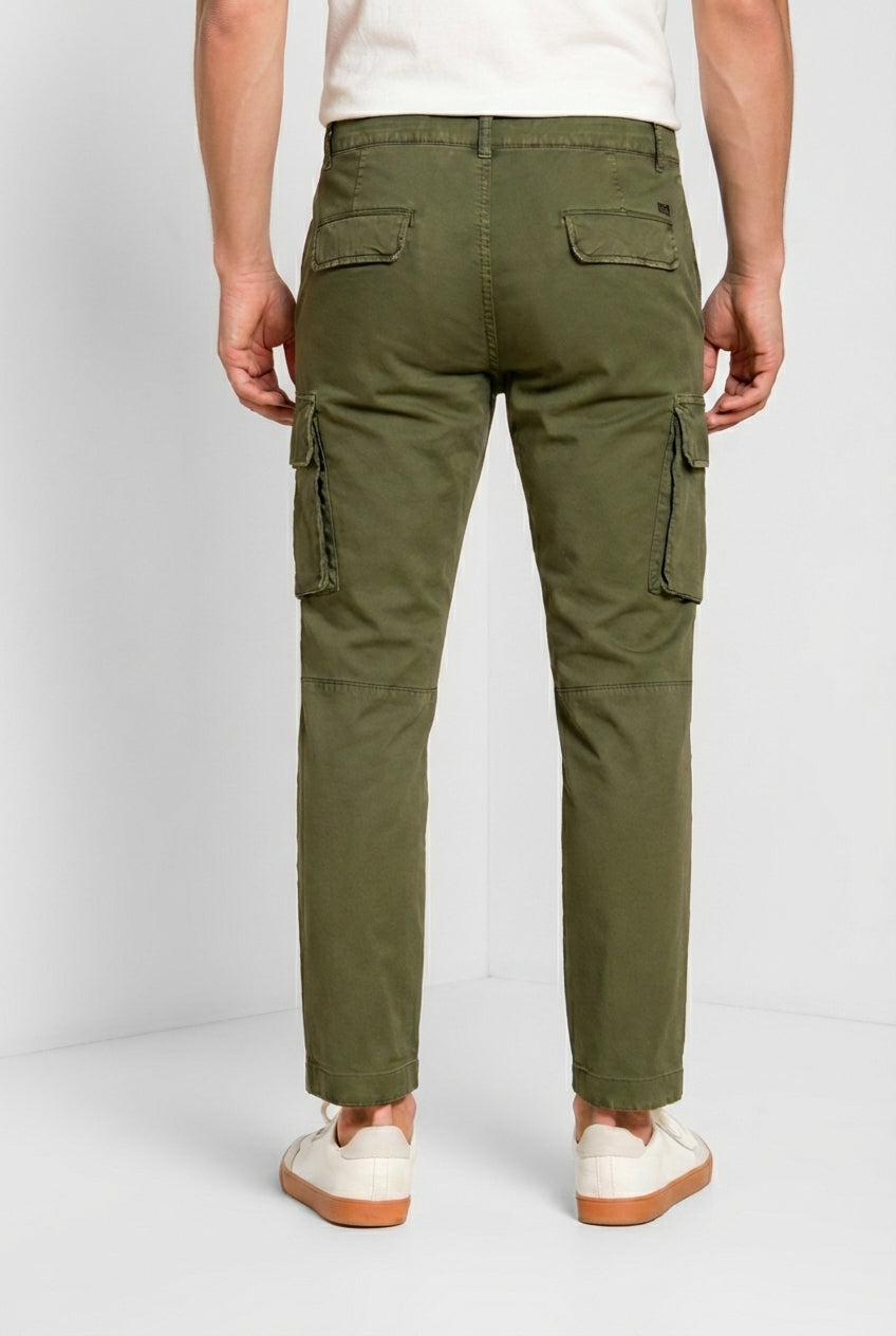 Chile men's cargo pants in stretch gabardine regular fit