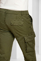 Chile men's cargo pants in stretch gabardine regular fit